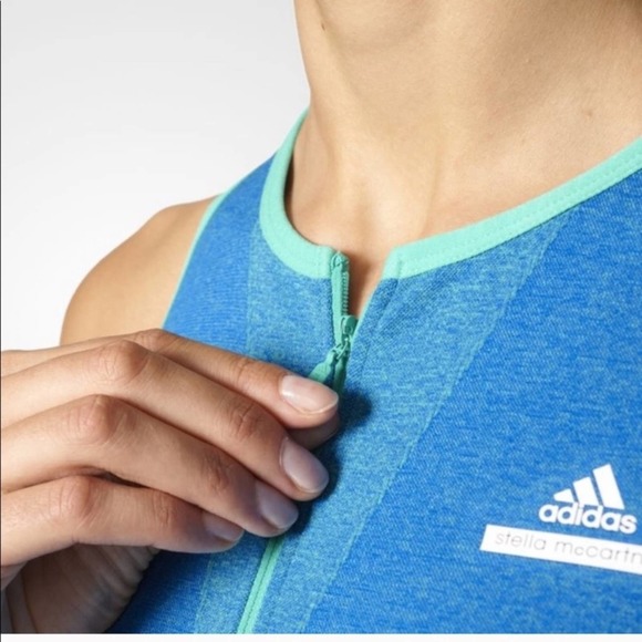 Adidas Stella McCartney Barricade Tennis 1/4 Zip Tank - Picture 6 of 7
